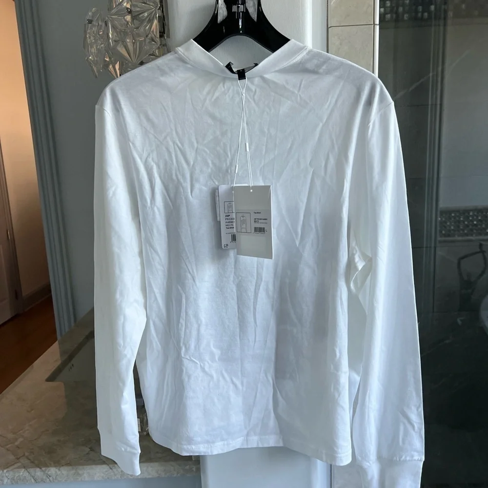 CHANEL COCO CHANEL LOGO SEQUINS LONG-SLEEVE SHIRT